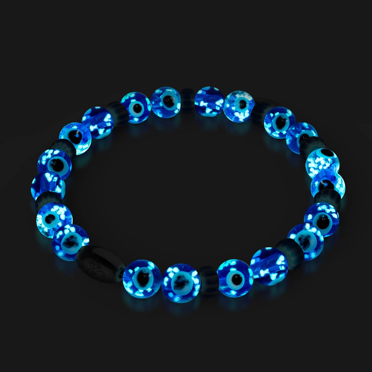 Nazar | .925 Sterling Silver | Firefly Glass Evil Eye Bracelet